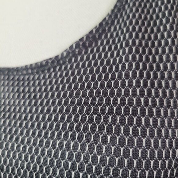 Athletic Racerback Tank Top Grey Textured Stitching Womens M Running Exercise - Picture 5 of 8